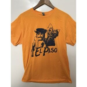 El Paso Themed T Shirt Orange (Chihuahuas and UTEP) Large